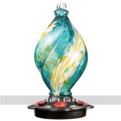 Rund glas hængende fuglefoder