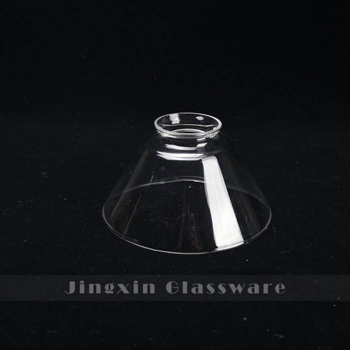 Transparent Shiny Cone Glass Lamp Shades