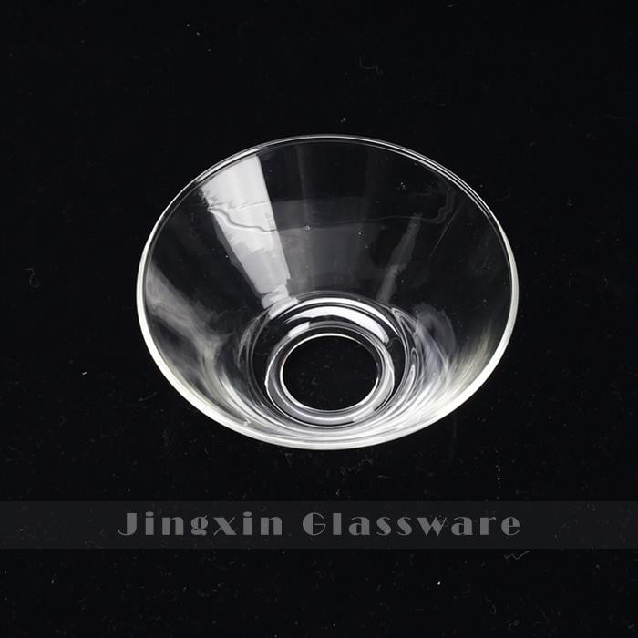 Transparent Shiny Cone Glass Lamp Shades