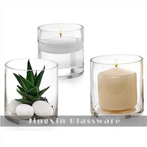 Cylinder glas lysestage glas lys krukke